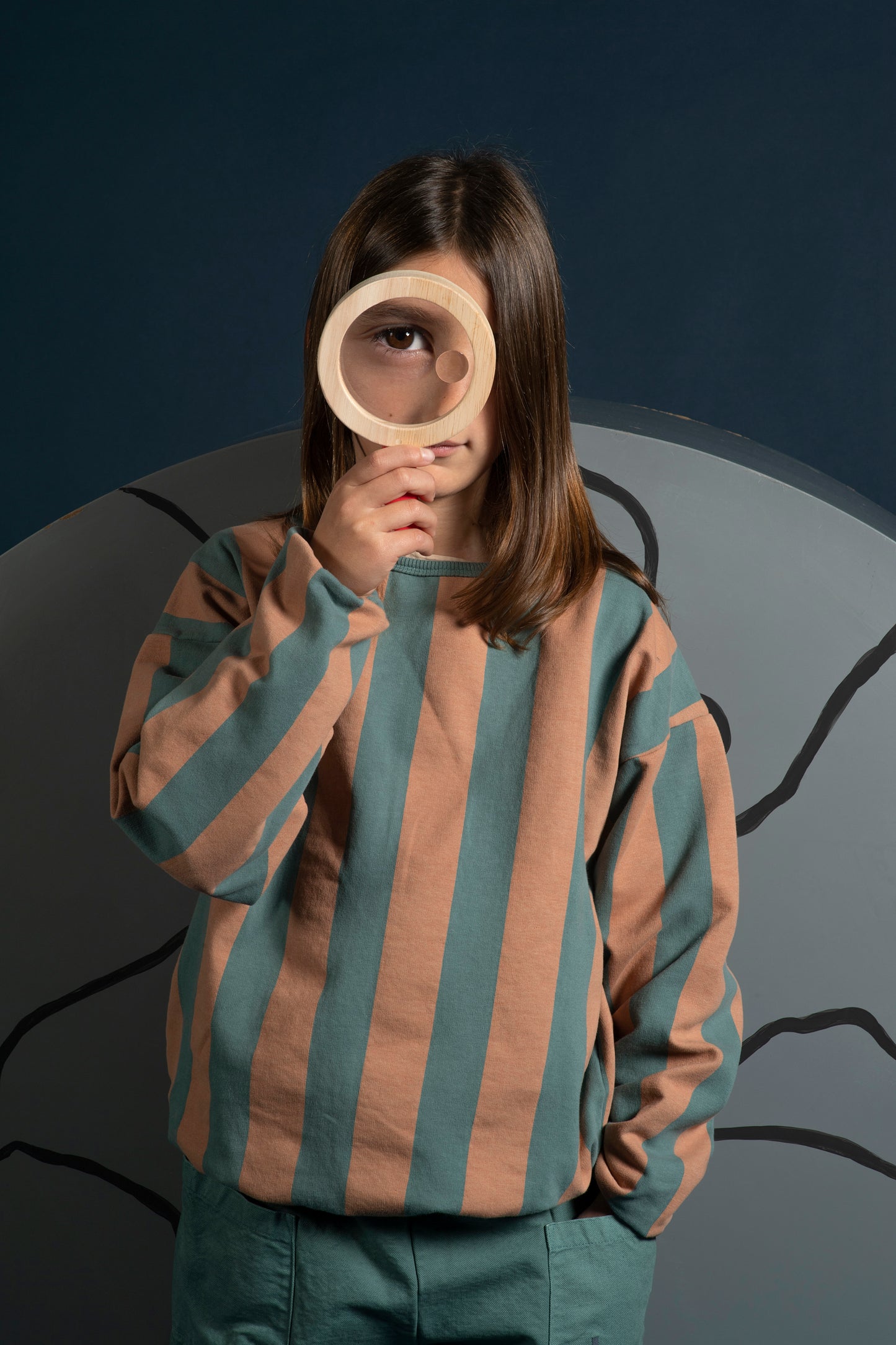 SWEATSHIRT CIRC FOREST GREEN