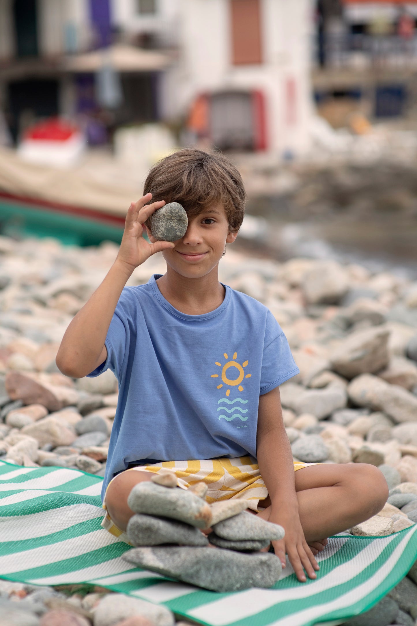 T-SHIRT MEDITERRANEO ELECTRIC BLUE