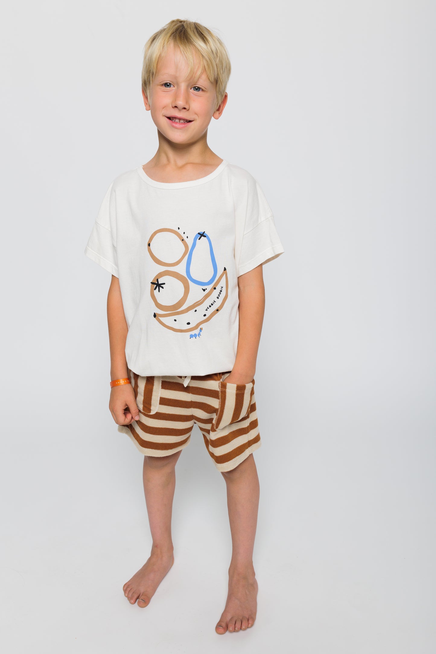 T-SHIRT FRUITS ECRU