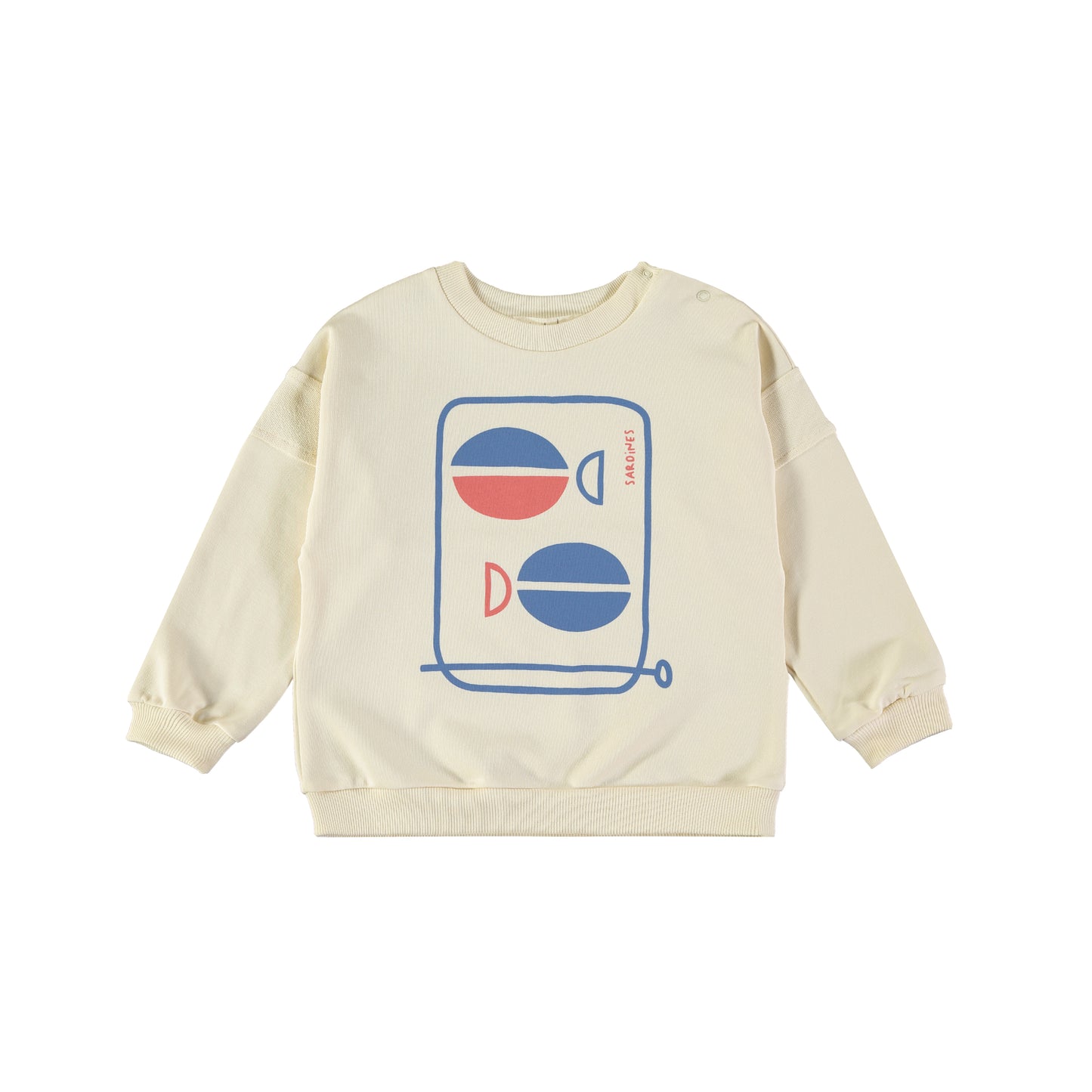 SWEATSHIRT POISSON ECRU
