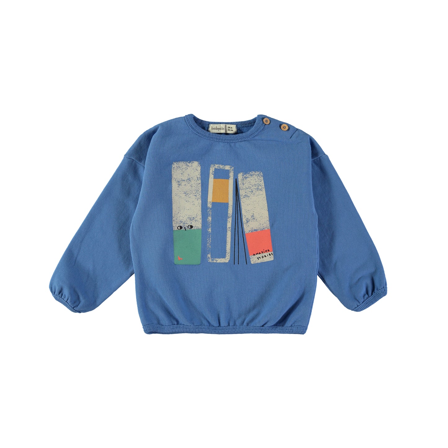 SWEATSHIRT AMAZING STORIES BLUE