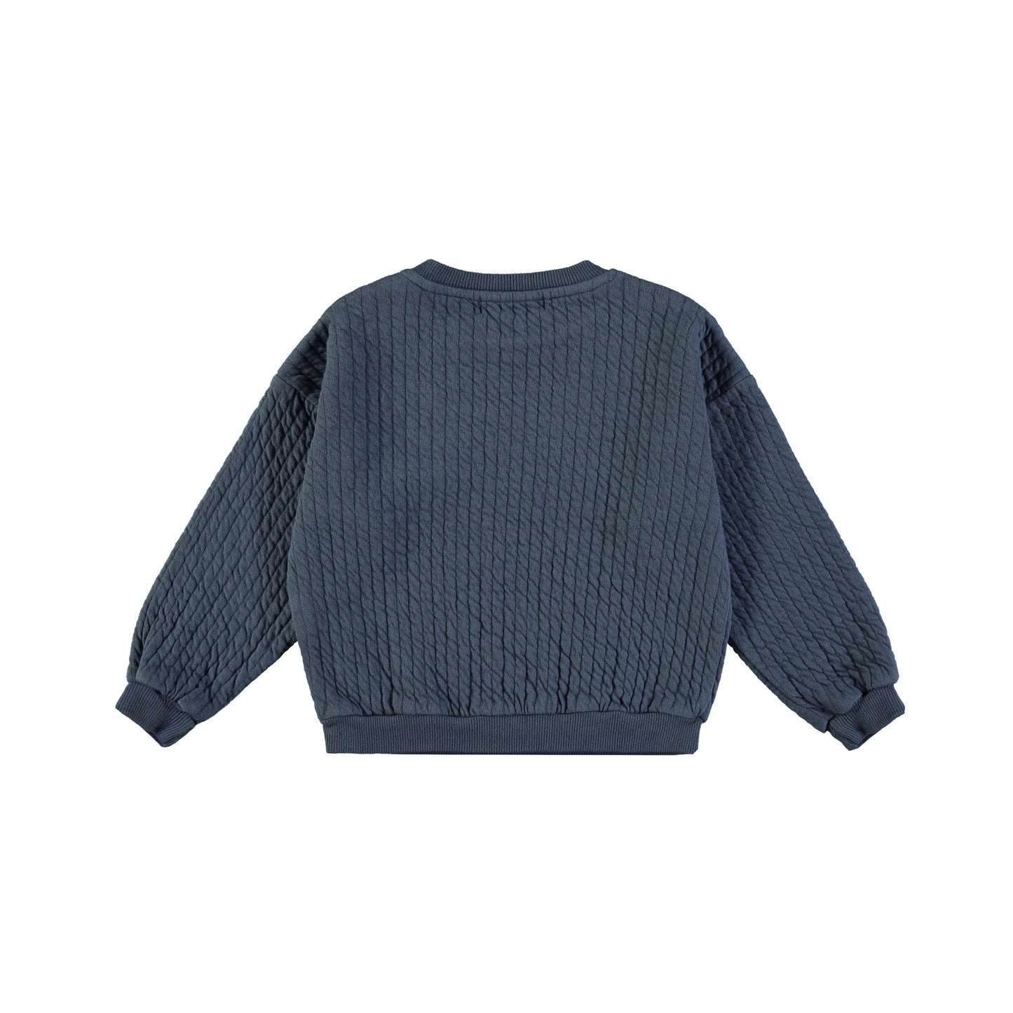 SWEATSHIRT QUILTED NIGHT BLUE
