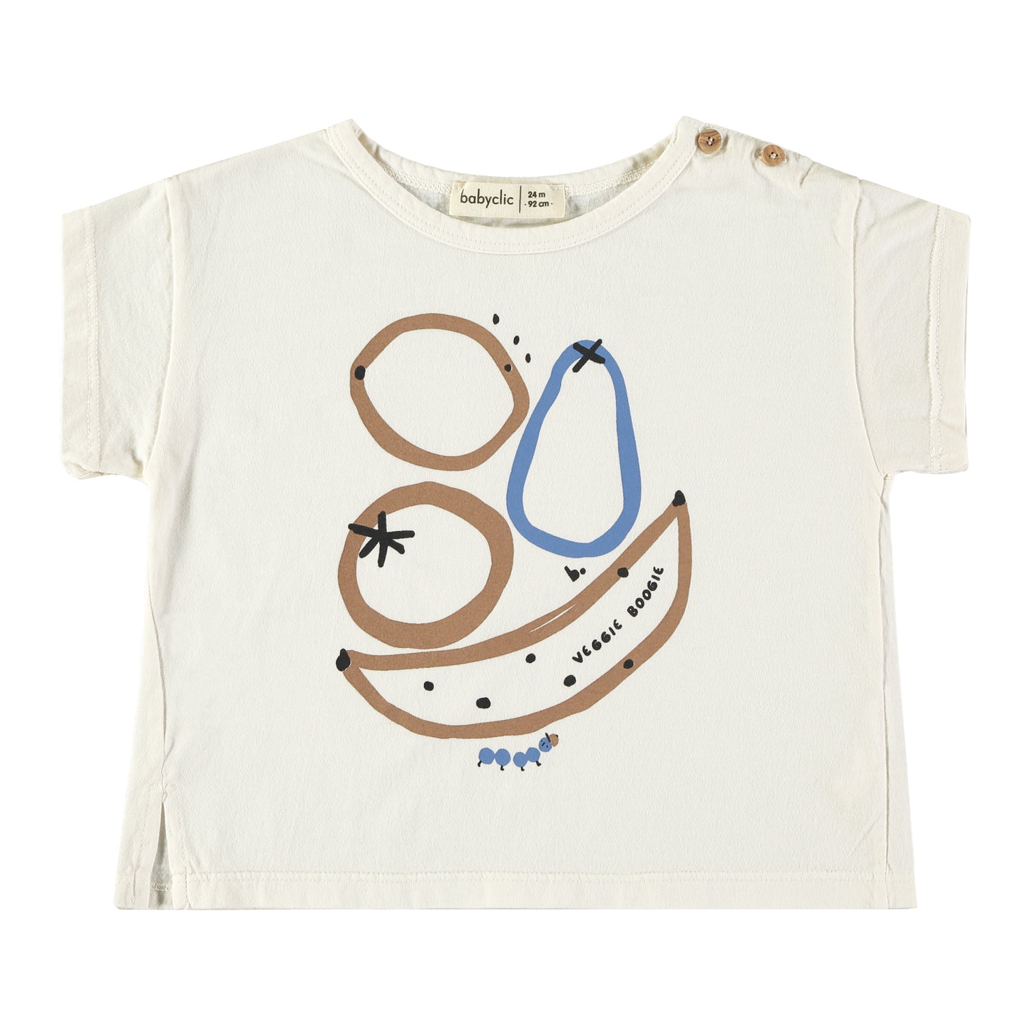 T-SHIRT FRUITS ECRU