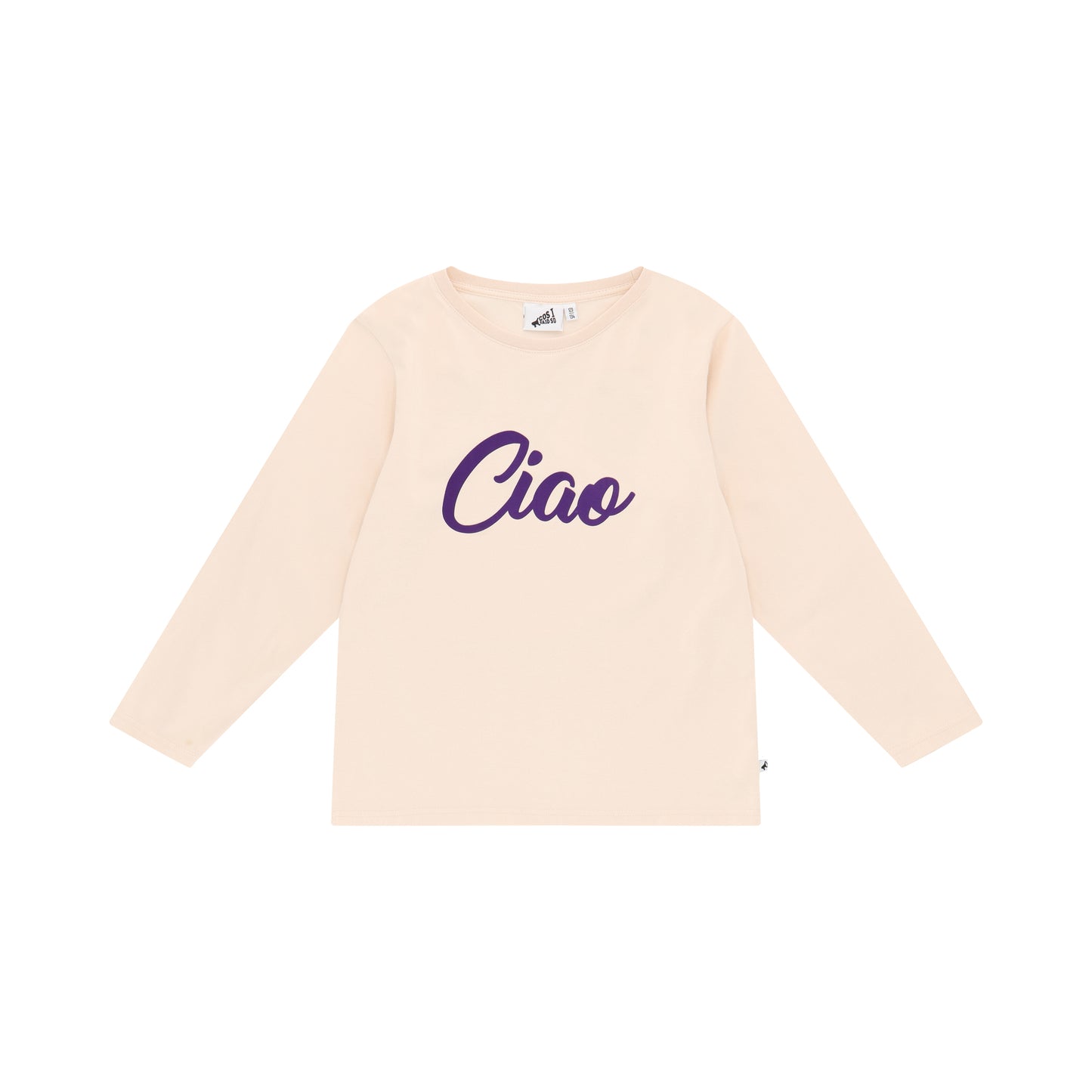 LONG SLEEVE T-SHIRT CIAO BYE CRYSTAL GRAY