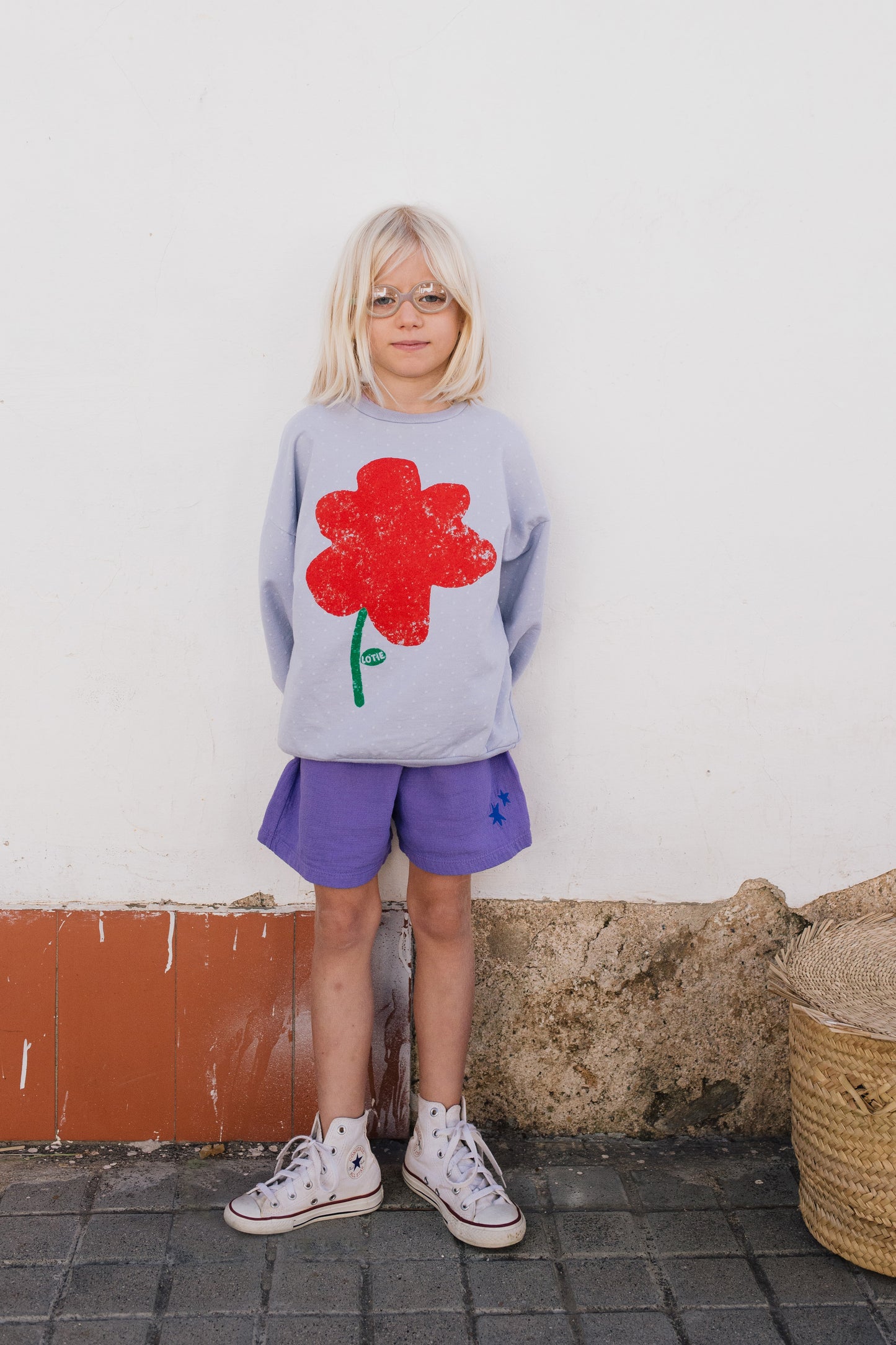 SWEATSHIRT BIG POPPY LAVENDER
