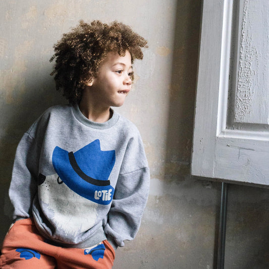 SWEATSHIRT CHILL DOG GREY