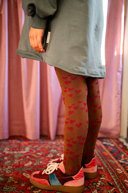 TIGHTS LOVE POTION BROWN/PINK