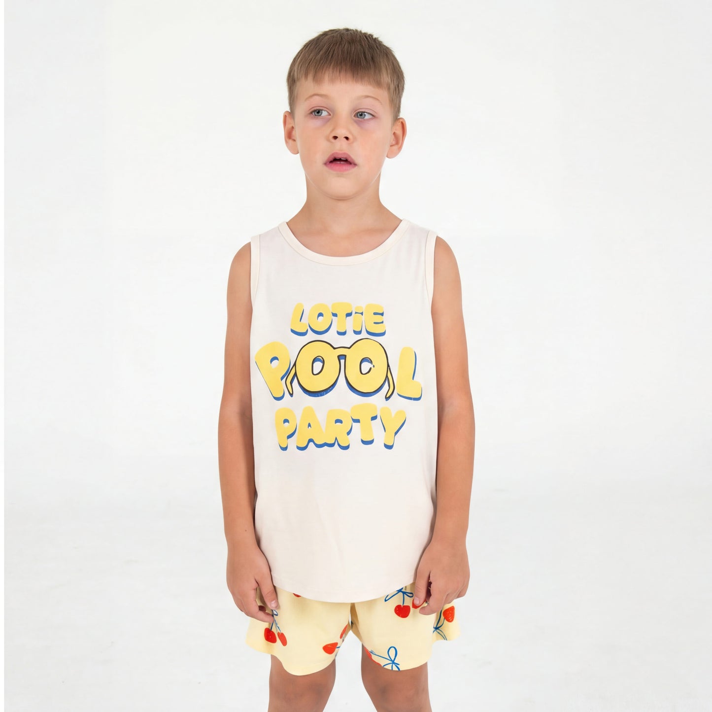 TANK TOP OFF WHITE LOTIE POOL PARTY