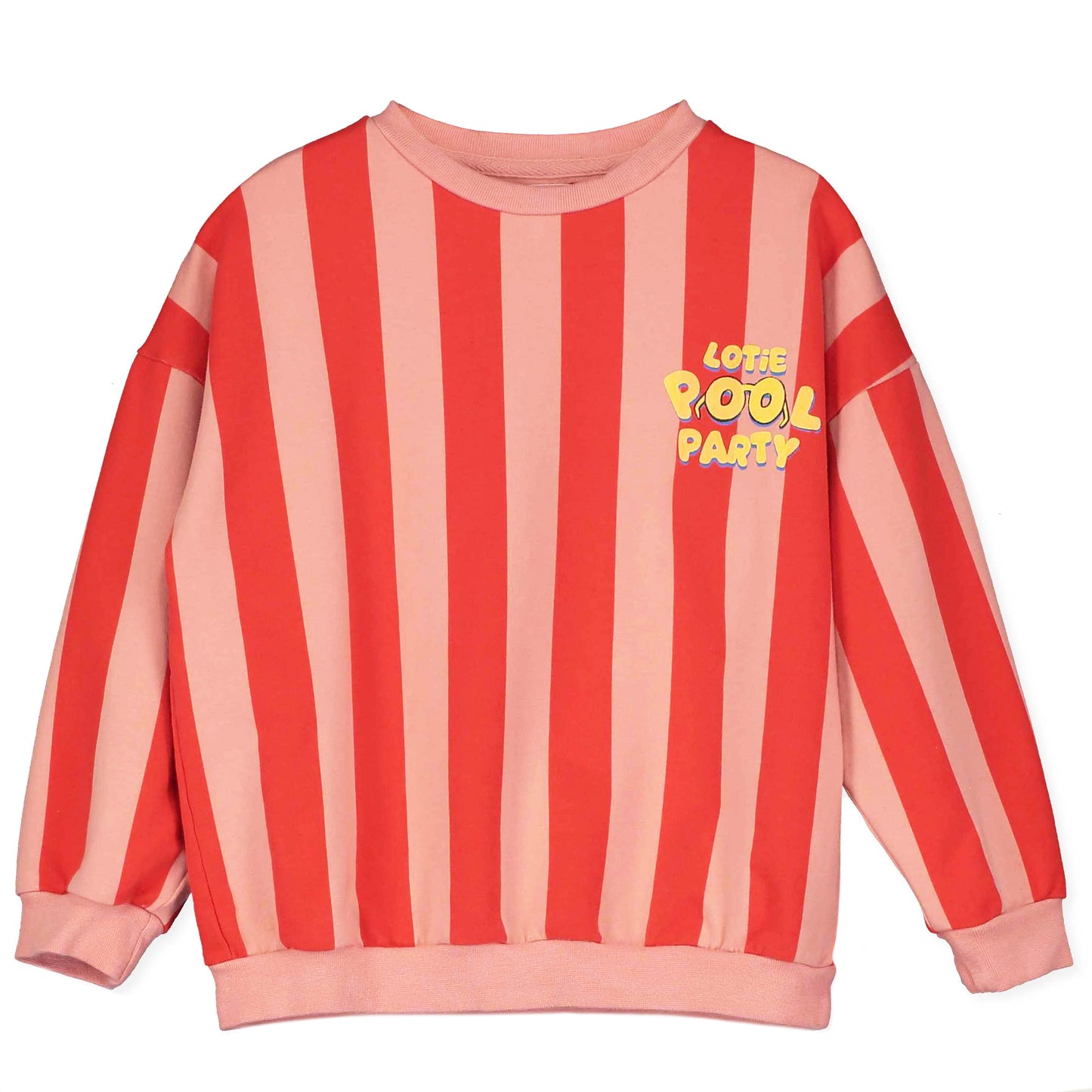 SWEATSHIRT CLAY PINK STRIPES LOTIE POOL PARTY