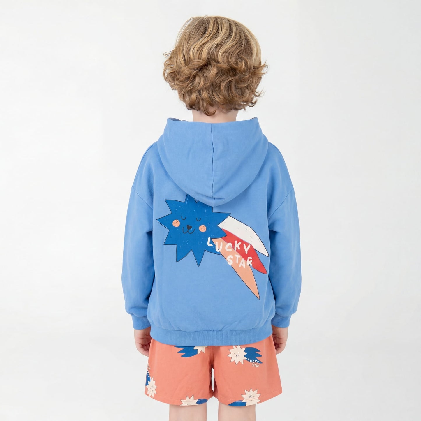 HOODED SWEATSHIRT BAJA BLUE LUCKY STAR