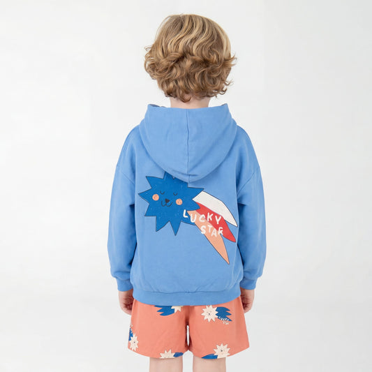 HOODED SWEATSHIRT BAJA BLUE LUCKY STAR