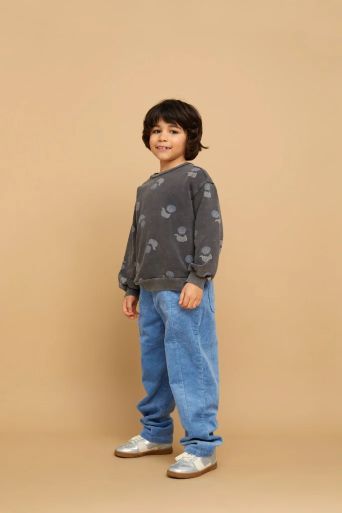 SWEATSHIRT SPACE CAT PRINT