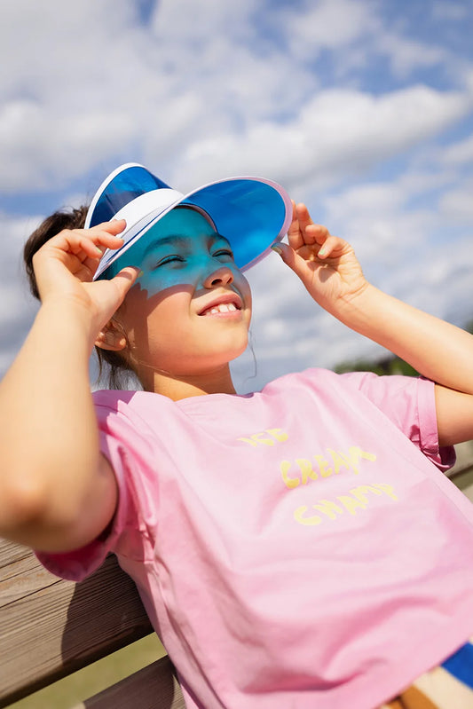 BOXY T-SHIRT ICE CREAM CHAMP PODIUM PINK