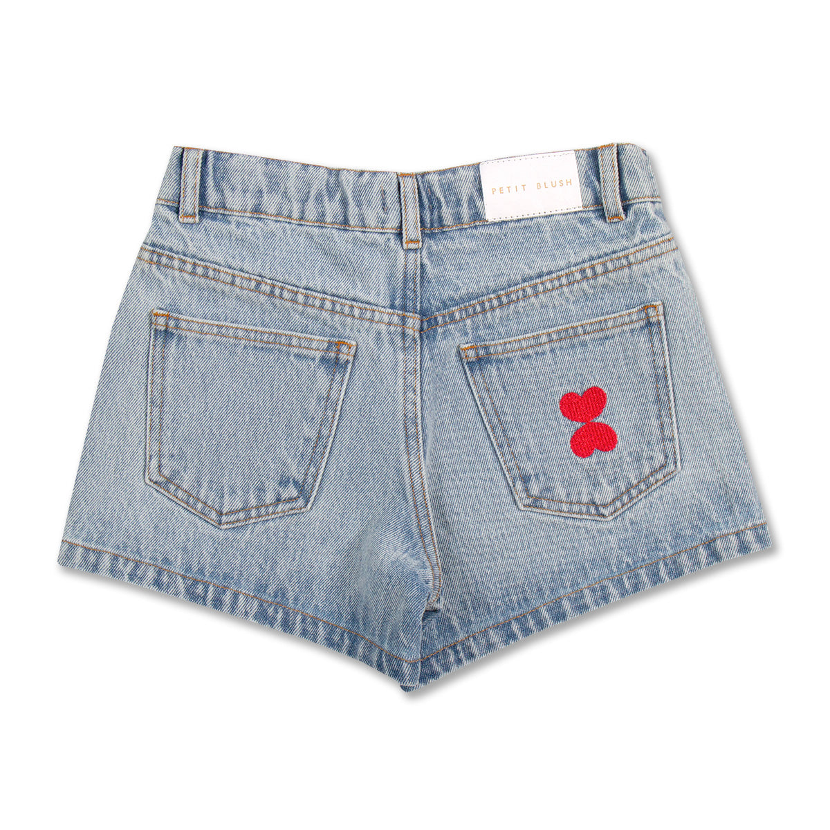 JEANS SHORT LIGHT BLUE WASHED