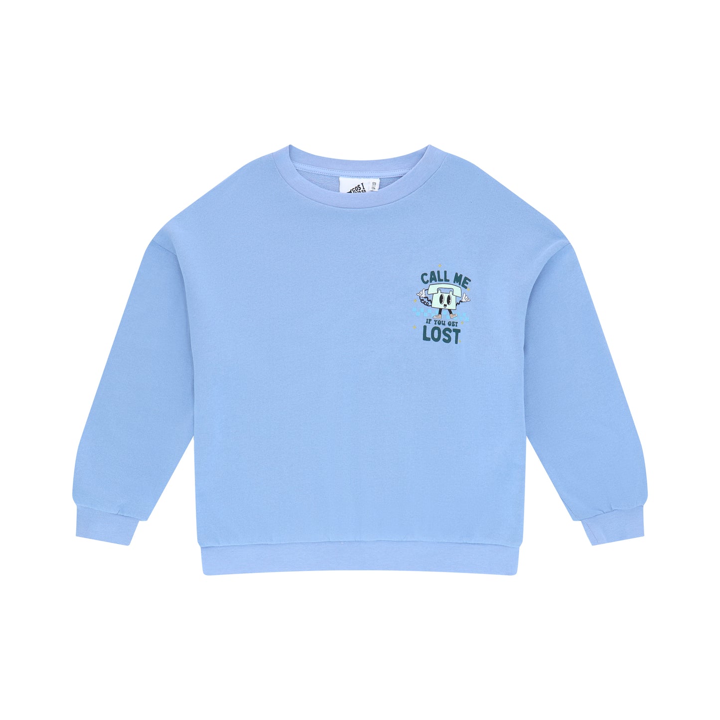 SWEATER CALL ME WHEN YOU GET LOST BRUNNERA BLUE