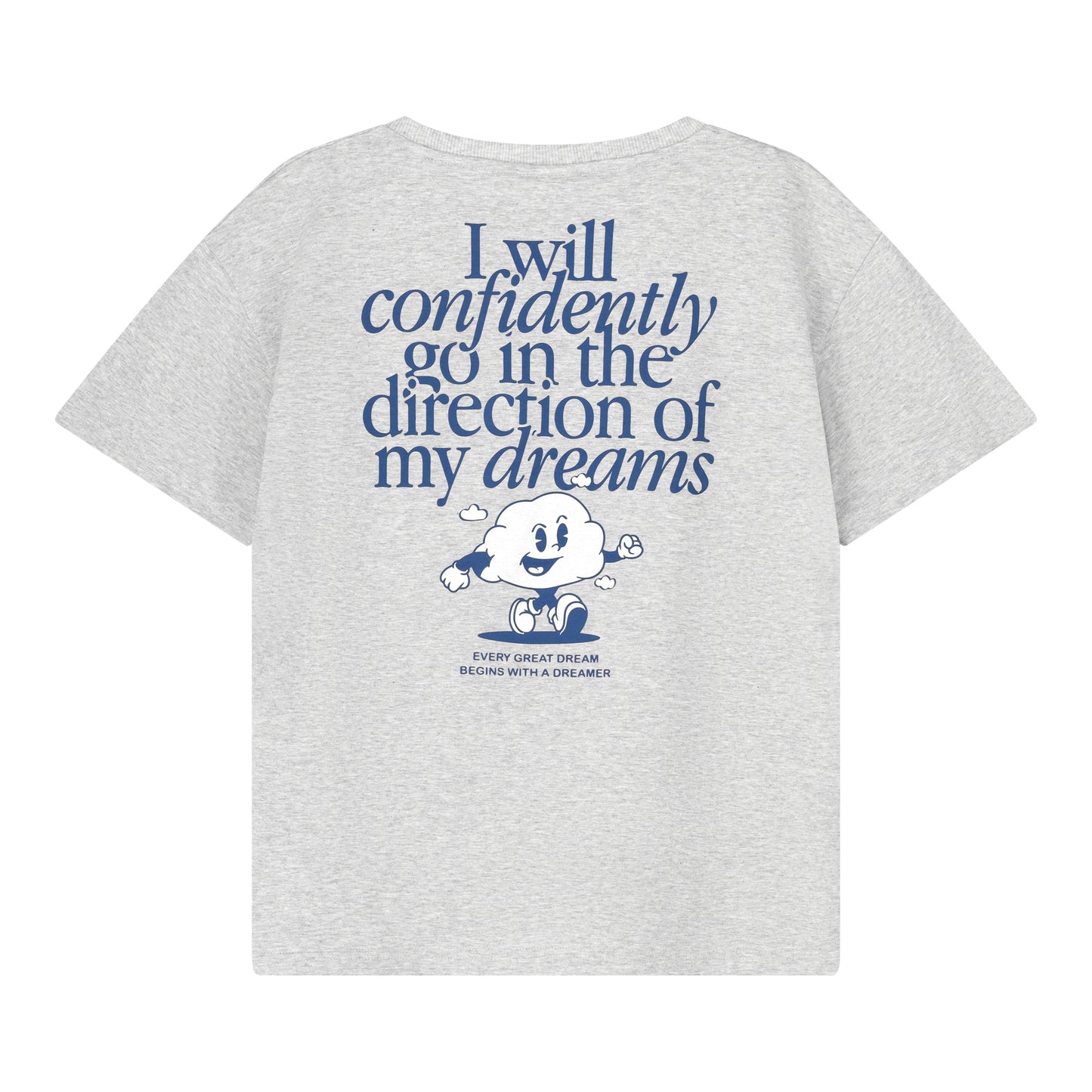 T-SHIRT CLUB DES REVES GREY MELANGE