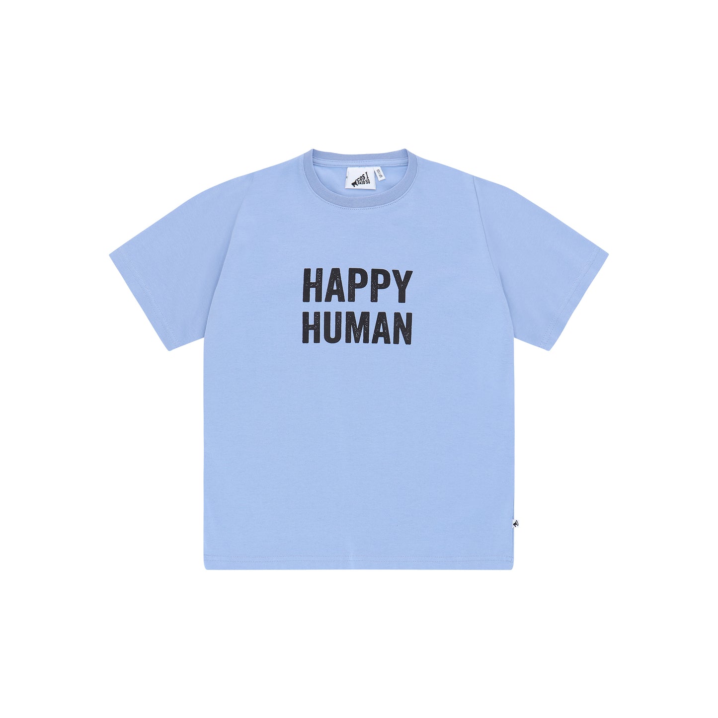 T-SHIRT HAPPY HUMAN BRUNNERA BLUE