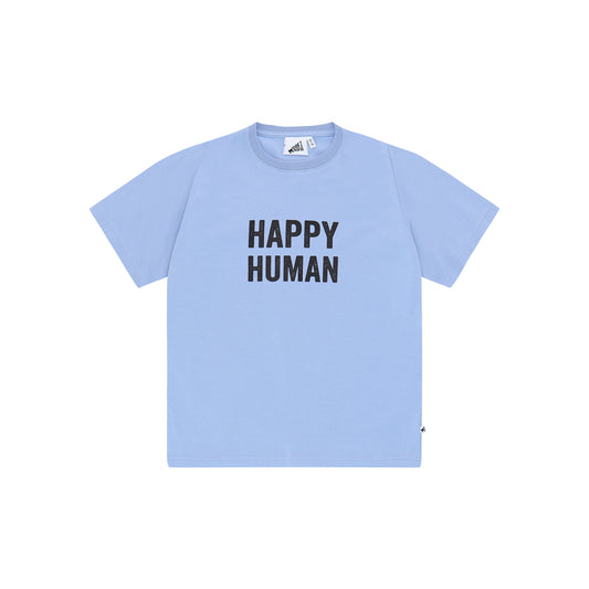 T-SHIRT HAPPY HUMAN BRUNNERA BLUE