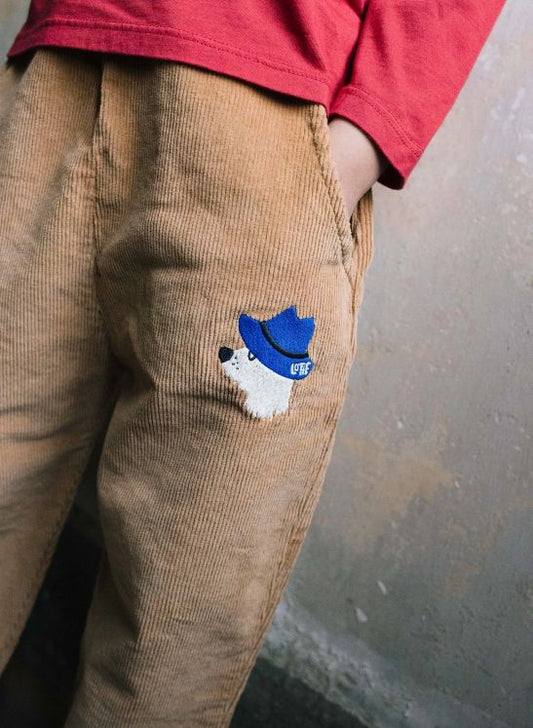 CORDUROY WIDE PANTS CHILL DOG TOASTED