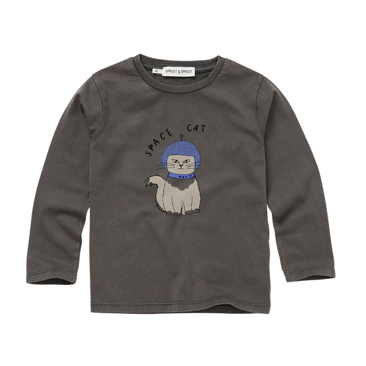 T-SHIRT LONGSLEEVE SPACE CAT