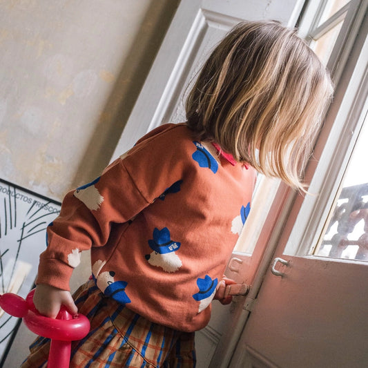 SWEATSHIRT CHILL DOG ALL OVER CLAY