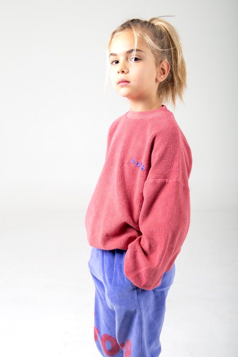 LOVE PINK LEMONADE TEDDY SWEATSHIRT