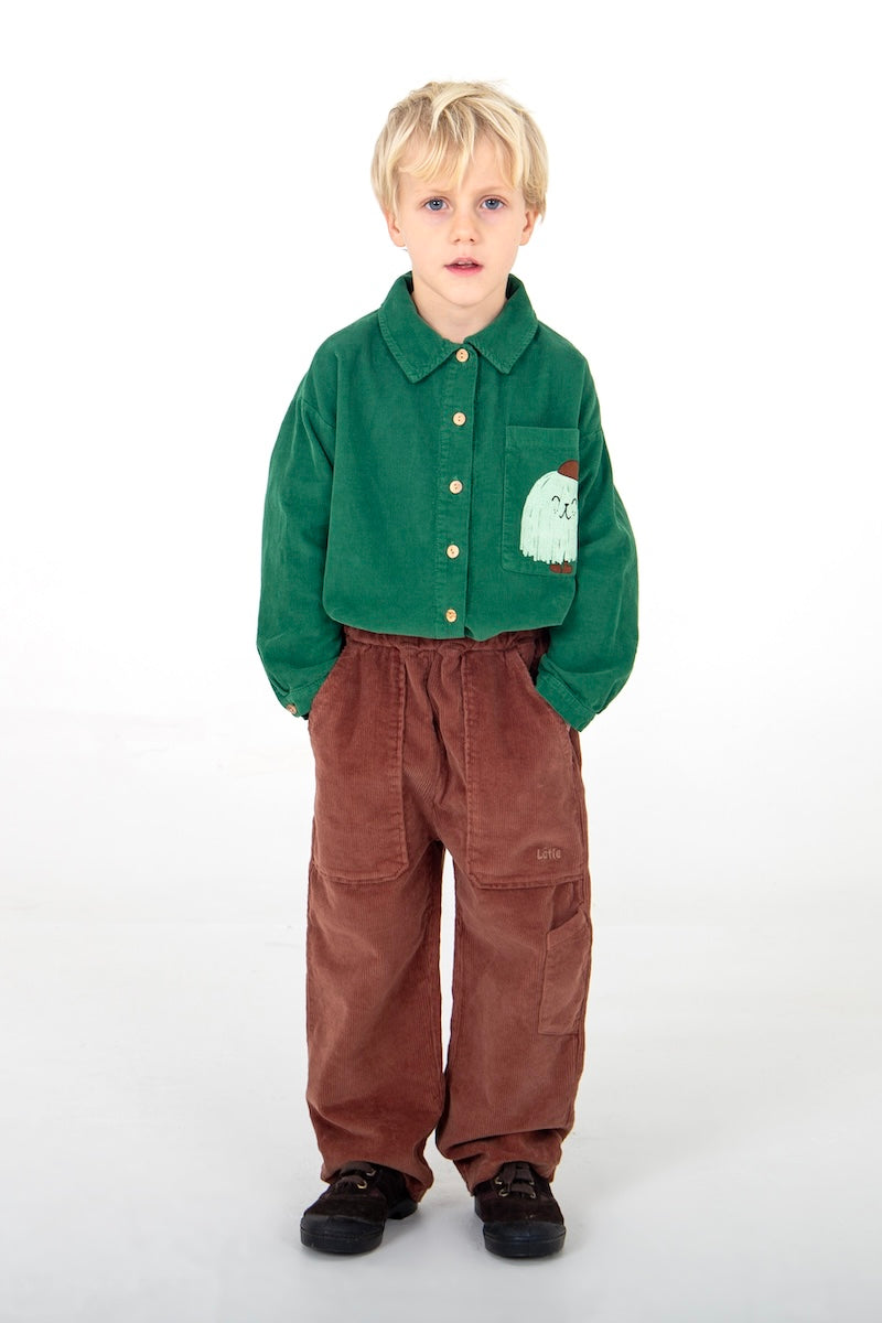 CORDUROY GREEN MONSTER SHIRT