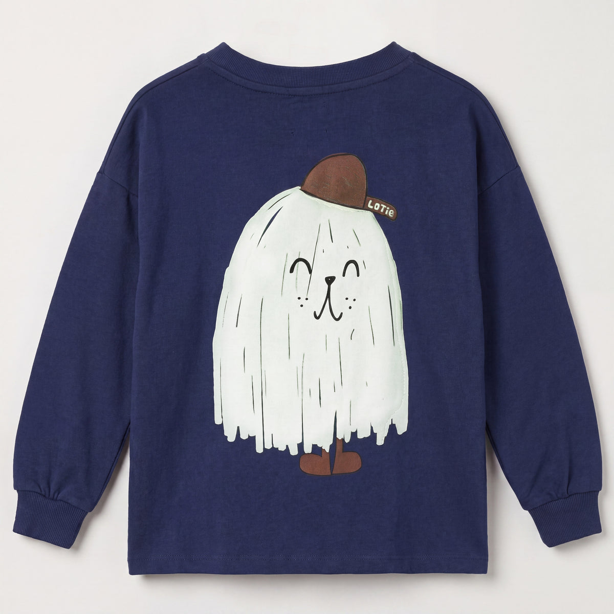 HEAVYWEIGHT COTTON NAVY MONSTER TSHIRT