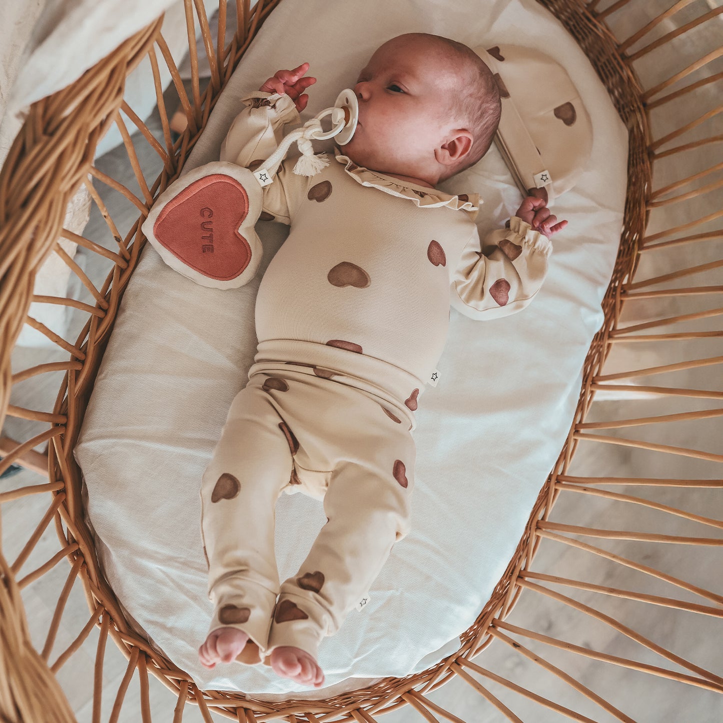 NEWBORN HAT CANDY OYSTER GRAY