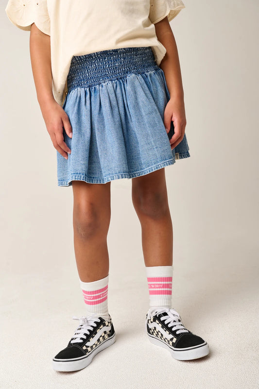 SKORT ANGURIA DENIM LIGHT STONEWASH