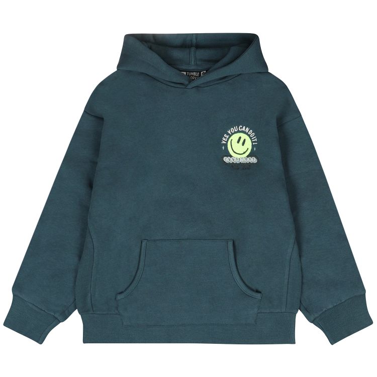 HOODIE SHOOTER GROENBLAUW