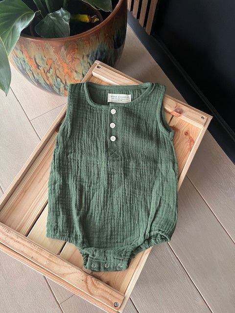 BABY ROMPER GREEN