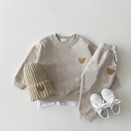 BABY JOGGER SET TEDDY CREAM