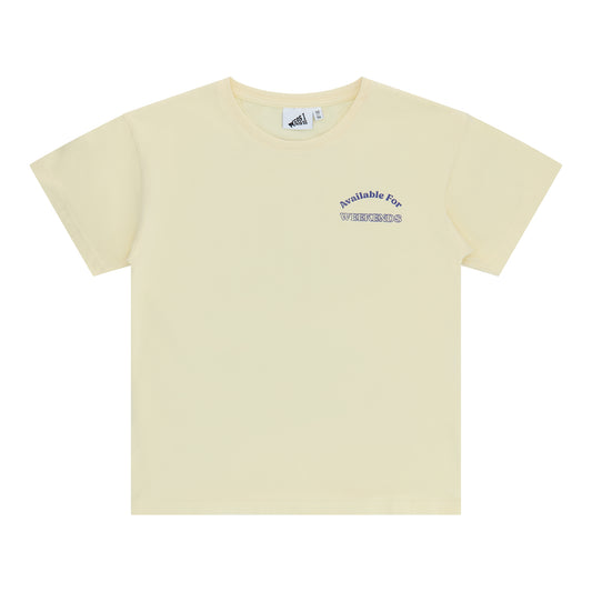 T-SHIRT AVAILABLE FOR WEEKENDS CORNHUSK